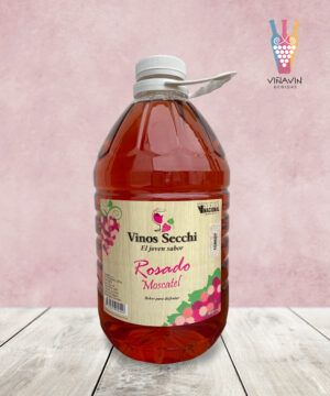 Vinos Secchi Bidon 3 Lts. - Rosado Moscatel