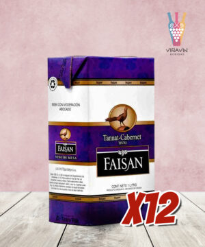 Vinos Faisan Tannat-Cabernet 1lt Tetra Pak x12