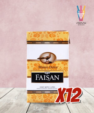 Vinos Faisán Blanco Dulce 1 Lt. Tetra Pak x12