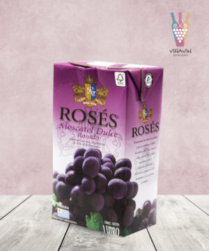Vinos Roses 1 lt Tetra Pak Rosado Dulce
