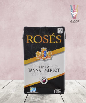 Vinos Roses 1 lt Tetra Pak T.Merlot
