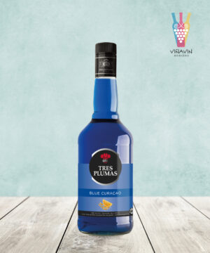 Licor Tres Plumas Blue Curacao