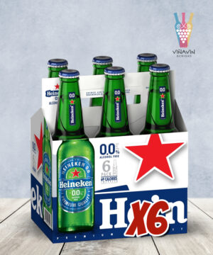 Cerveza Heineken 330cc funda x6 S/alcohol
